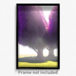 Pixel Art Poster - Fluffy Demesne (8 Bit Psychedelic Trippy Video Game Print)