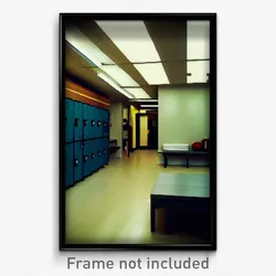 Pixel Art Poster - Normal Locker Room (8 Bit Psychedelic Video Game Print)