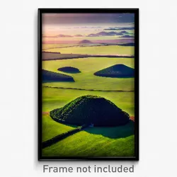 Pixel Art Poster - Voluminous Pasture (8 Bit Psychedelic Video Game Print)