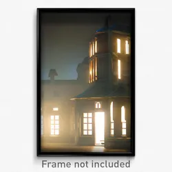 Pixel Art Poster - Smooth Manor (8 Bit Psychedelic Trippy Video Game Print)