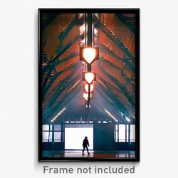 Pixel Art Poster - Brilliant Shelter (8 Bit Psychedelic Trippy Video Game Print)