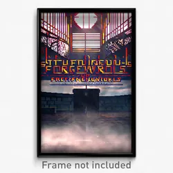 Pixel Art Poster - Stupendous Forgeworks (8 Bit Psychedelic Video Game Print)