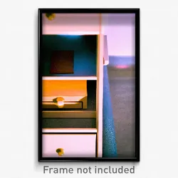 Pixel Art Poster - Mellow Drawer (8 Bit Psychedelic Trippy Video Game Print)
