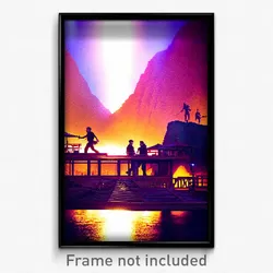 Pixel Art Poster - Agile Mesa (8 Bit Psychedelic Trippy Weird Video Game Print)