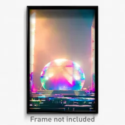 Pixel Art Poster - Big Discotheque (8 Bit Psychedelic Trippy Video Game Print)