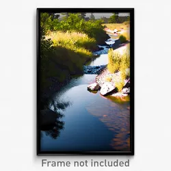 Pixel Art Poster - Unwelcoming Creek (8 Bit Psychedelic Trippy Video Game Print)