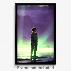 Pixel Art Poster - Agitated Oasis (8 Bit Psychedelic Trippy Video Game Print)