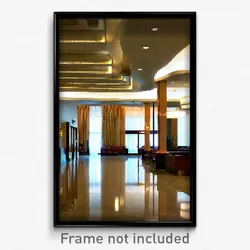 Pixel Art Poster - Deserted Hotel Lobby (8 Bit Psychedelic Video Game Print)