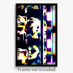 Pixel Art Poster - Different Head (8 Bit Psychedelic Trippy Video Game Print)