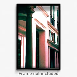 Pixel Art Poster - Subtle Italian Architecture (8 Bit Video Game Print)