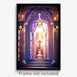 Pixel Art Poster - Lavish Ossuary (8 Bit Psychedelic Trippy Video Game Print)
