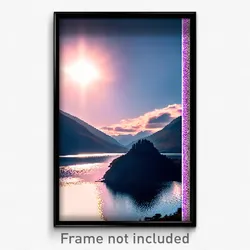Pixel Art Poster - Admirable Loch (8 Bit Psychedelic Trippy Video Game Print)