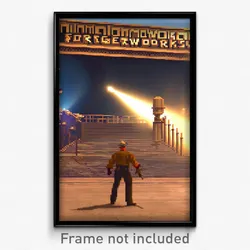 Pixel Art Poster - Tan Forgeworks (8 Bit Psychedelic Trippy Video Game Print)