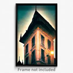 Pixel Art Poster - Worn Budapest (8 Bit Psychedelic Trippy Video Game Print)