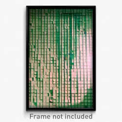 Pixel Art Poster - Creative Tile (8 Bit Psychedelic Trippy Video Game Print)