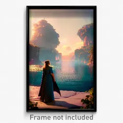 Pixel Art Poster - Spectacular Realm (8 Bit Psychedelic Trippy Video Game Print)