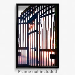 Pixel Art Poster - Artistic Gate (8 Bit Psychedelic Trippy Video Game Print)