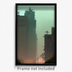 Pixel Art Poster - Murky Rise (8 Bit Psychedelic Trippy Weird Video Game Print)