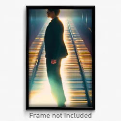 Pixel Art Poster - Novel Track (8 Bit Psychedelic Trippy Weird Video Game Print)