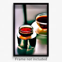 Pixel Art Poster - Different Hot Tea (8 Bit Psychedelic Trippy Video Game Print)