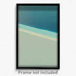 Pixel Art Poster - Light Blue Shore (8 Bit Psychedelic Trippy Video Game Print)