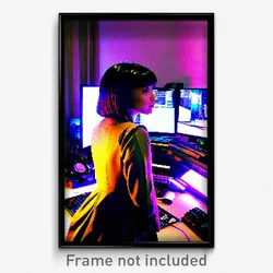 Pixel Art Poster - Lavish Computer (8 Bit Psychedelic Trippy Video Game Print)