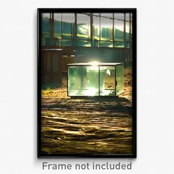 Pixel Art Poster - Rural Glass (8 Bit Psychedelic Trippy Weird Video Game Print)