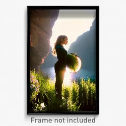 Pixel Art Poster - Beautiful Bend (8 Bit Psychedelic Trippy Video Game Print)