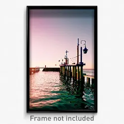 Pixel Art Poster - Nautical Jetty (8 Bit Psychedelic Trippy Video Game Print)