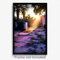 Pixel Art Poster - Unkempt Yard (8 Bit Psychedelic Trippy Video Game Print)