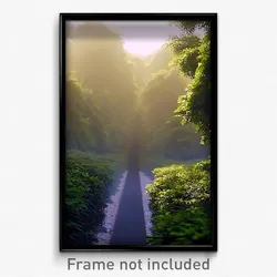 Pixel Art Poster - Dense Track (8 Bit Psychedelic Trippy Weird Video Game Print)