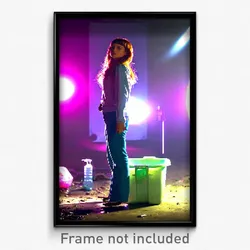 Pixel Art Poster - Basic Plastic (8 Bit Psychedelic Trippy Video Game Print)
