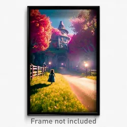 Pixel Art Poster - Pleasant Hollow (8 Bit Psychedelic Trippy Video Game Print)