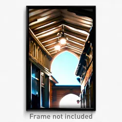 Pixel Art Poster - Quaint Eaves (8 Bit Psychedelic Trippy Video Game Print)