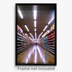 Pixel Art Poster - Novel Aisle (8 Bit Psychedelic Trippy Weird Video Game Print)