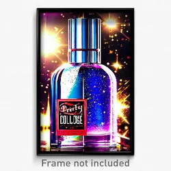 Pixel Art Poster - Sparkling Cologne (8 Bit Psychedelic Trippy Video Game Print)