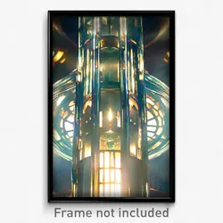 Pixel Art Poster - Detailed Glass (8 Bit Psychedelic Trippy Video Game Print)