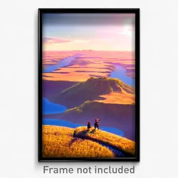 Pixel Art Poster - Elaborate Plains (8 Bit Psychedelic Trippy Video Game Print)