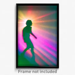 Pixel Art Poster - Multicolored Shadow (8 Bit Psychedelic Video Game Print)