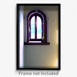 Pixel Art Poster - Attractive Window (8 Bit Psychedelic Trippy Video Game Print)