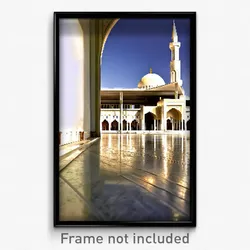 Pixel Art Poster - Deserted Mosque (8 Bit Psychedelic Trippy Video Game Print)