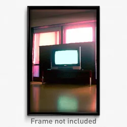 Pixel Art Poster - Uneven Television (8 Bit Psychedelic Trippy Video Game Print)