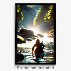 Pixel Art Poster - Crazy Stream (8 Bit Psychedelic Trippy Video Game Print)