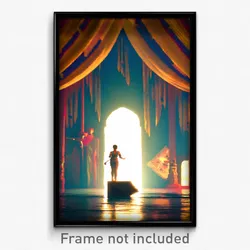 Pixel Art Poster - Artistic Keep (8 Bit Psychedelic Trippy Video Game Print)