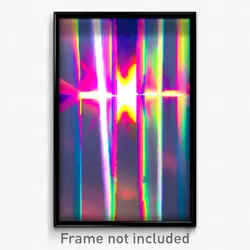 Pixel Art Poster - Kaleidoscopic Outland (8 Bit Psychedelic Video Game Print)