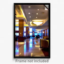 Pixel Art Poster - Energetic Hotel Lobby (8 Bit Psychedelic Video Game Print)