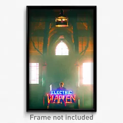 Pixel Art Poster - Electric Warren (8 Bit Psychedelic Trippy Video Game Print)