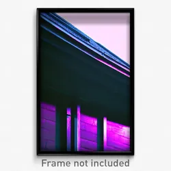 Pixel Art Poster - Shadowy Gutter (8 Bit Psychedelic Trippy Video Game Print)