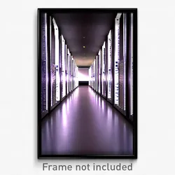 Pixel Art Poster - Silver Aisle (8 Bit Psychedelic Trippy Video Game Print)