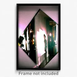 Pixel Art Poster - Distorted Mirror (8 Bit Psychedelic Trippy Video Game Print)